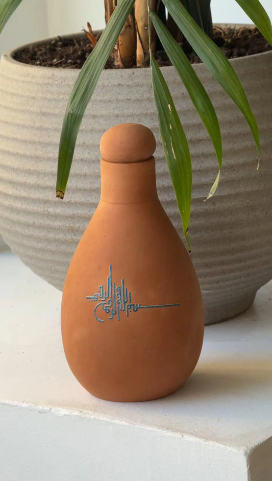 Clay bottle AlkaOla islamic design